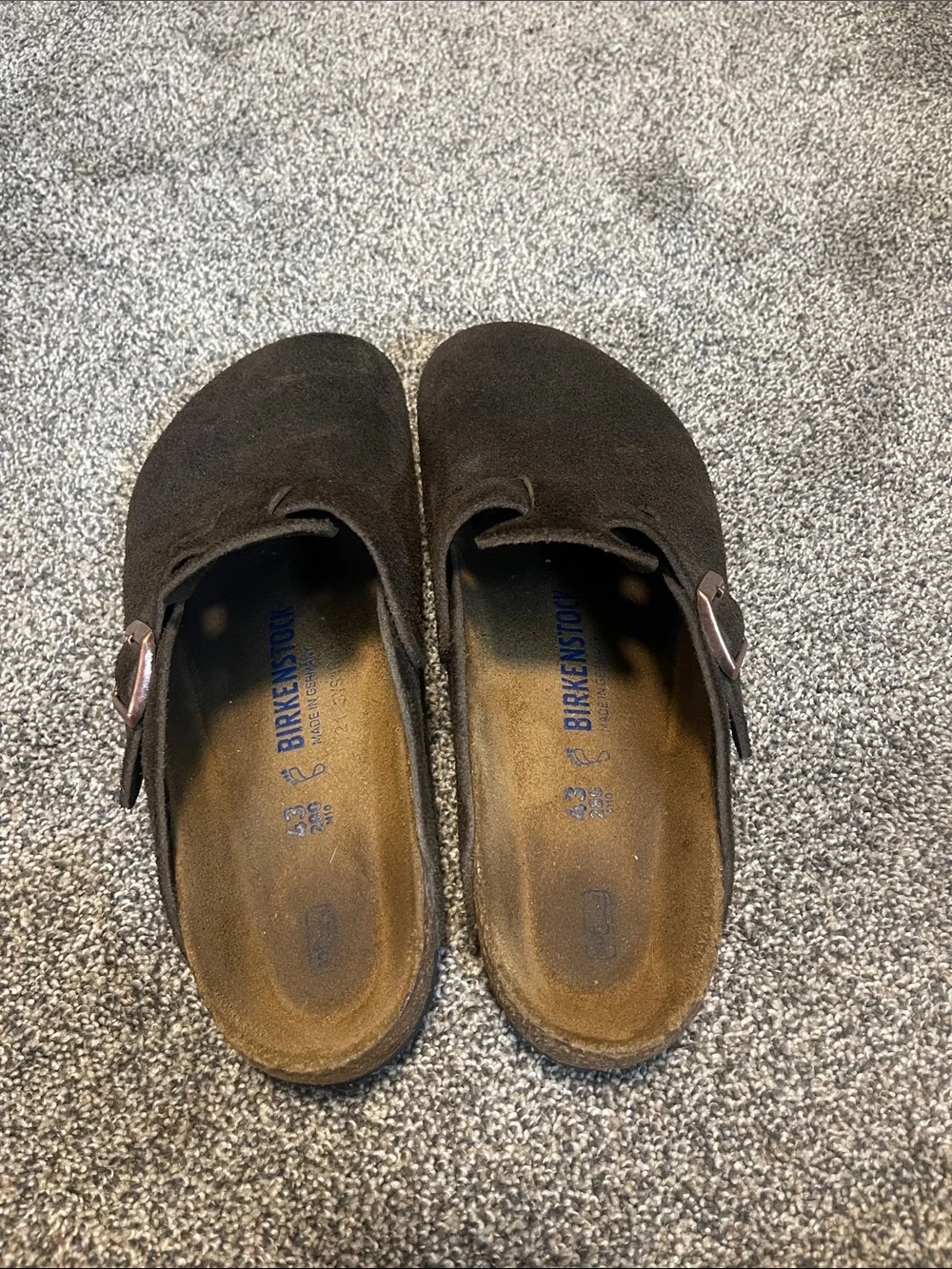 Birkenstock Boston suede clogs